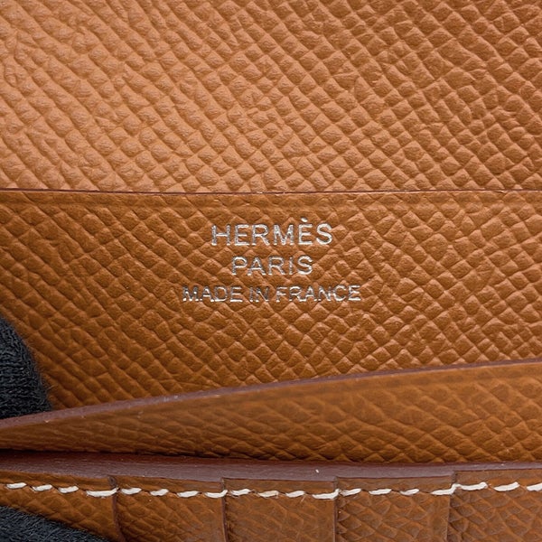 エルメス 二つ折り財布 ベアンコンパクト ゴールド/シルバー金具 エプソン G刻印