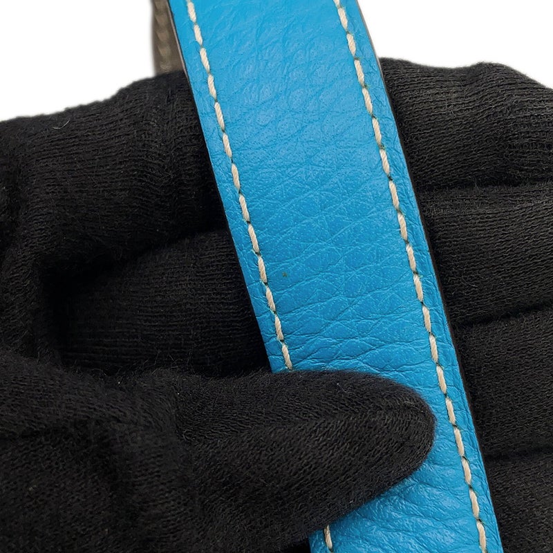 エルメス トートバッグ ドゥブルセンス 28 エタン/ブルーザンジバル/トリヨンクレマンス A刻印 HERMES リバーシブル