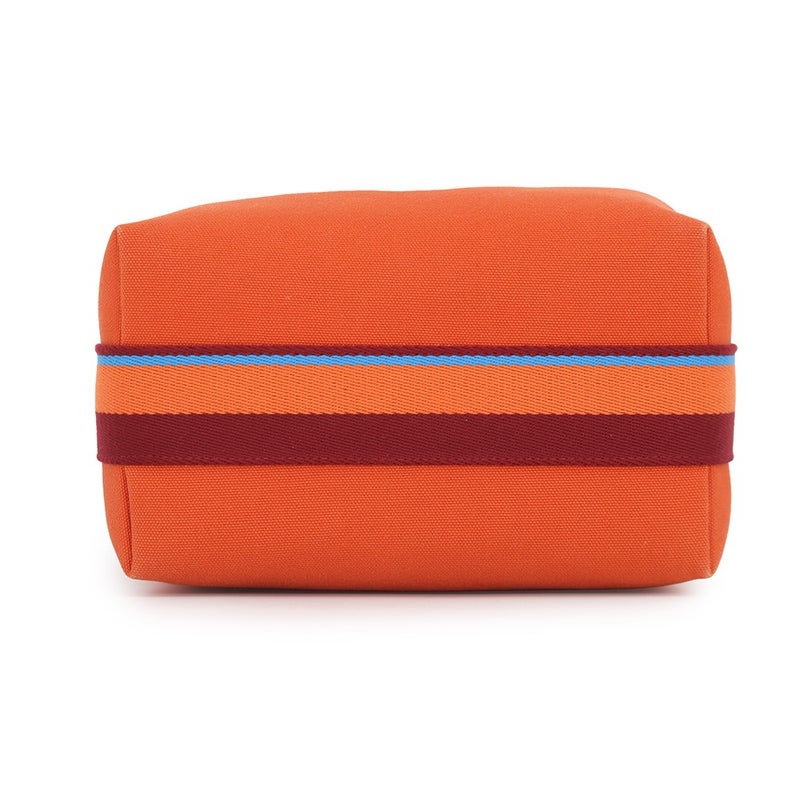 エルメス ポーチ ブリッド・ア・ブラック・HパヴィヨンPM オランジュ・フー/シルバー金具 キャンバス HERMES バッグ 小物入れ