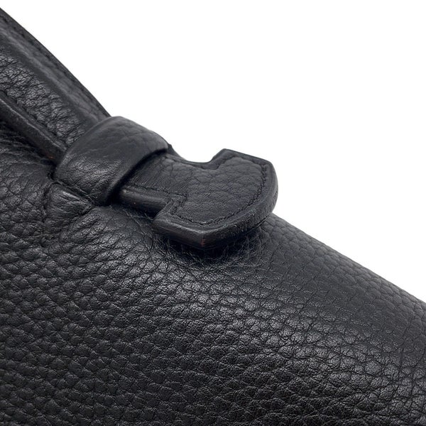 エルメス ビジネスバッグ サックアデペッシュ38 ブラック/ゴールド金具 トゴ B刻印 黒 メンズ