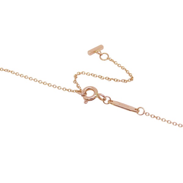 ティファニー ネックレス Tスマイル ペンダント ラージ ダイヤモンド 計約0.19ct K18PGピンクゴールド 60011654 Tiffany&Co.