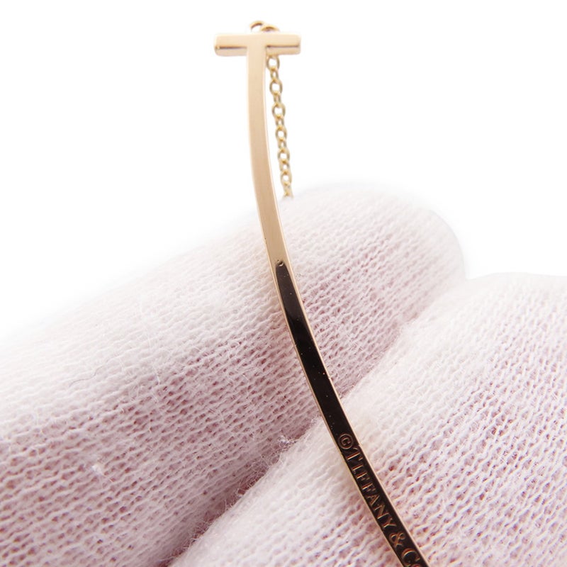 ティファニー ネックレス Tスマイル ペンダント ラージ ダイヤモンド 計約0.19ct K18PGピンクゴールド 60011654 Tiffany&Co.