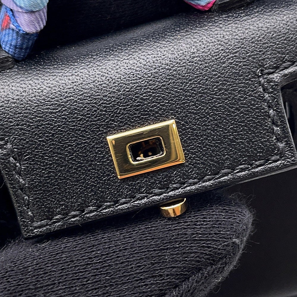 エルメス バッグチャーム ケリートゥイリー ブラック/ゴールド金具