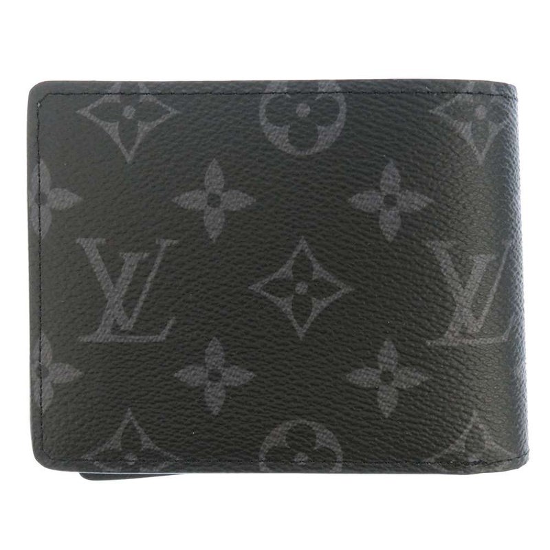 ルイヴィトン 二つ折り財布 モノグラム・エクリプス ポルトフォイユ・ミュルティプル M61695 LOUIS VUITTON 黒
