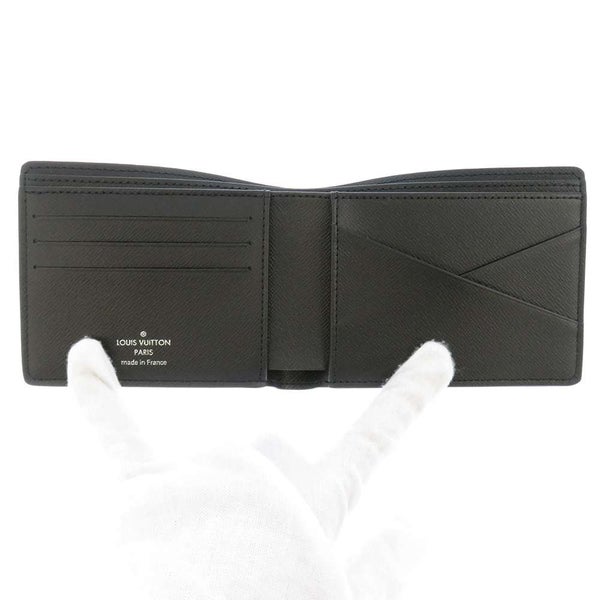 ルイヴィトン 二つ折り財布 モノグラム・エクリプス ポルトフォイユ・ミュルティプル M61695 LOUIS VUITTON 黒
