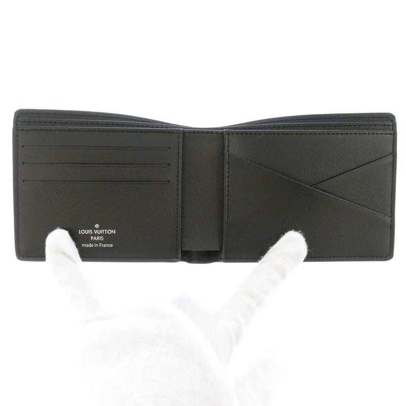 ルイヴィトン 二つ折り財布 モノグラム・エクリプス ポルトフォイユ・ミュルティプル M61695 LOUIS VUITTON 黒