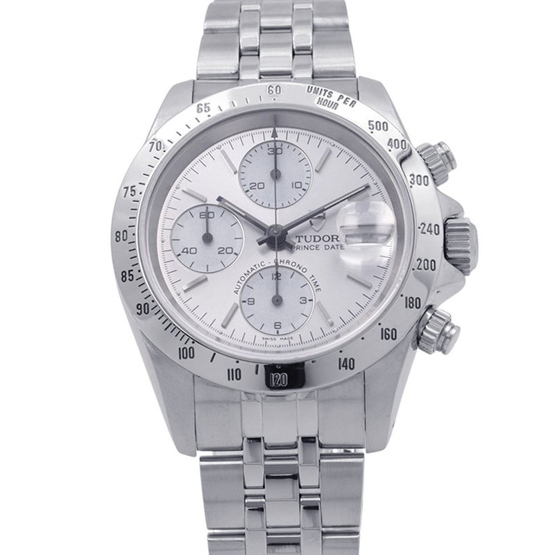 チュードル プリンスデイト クロノタイム 79280 TUDOR 腕時計 シルバー文字盤