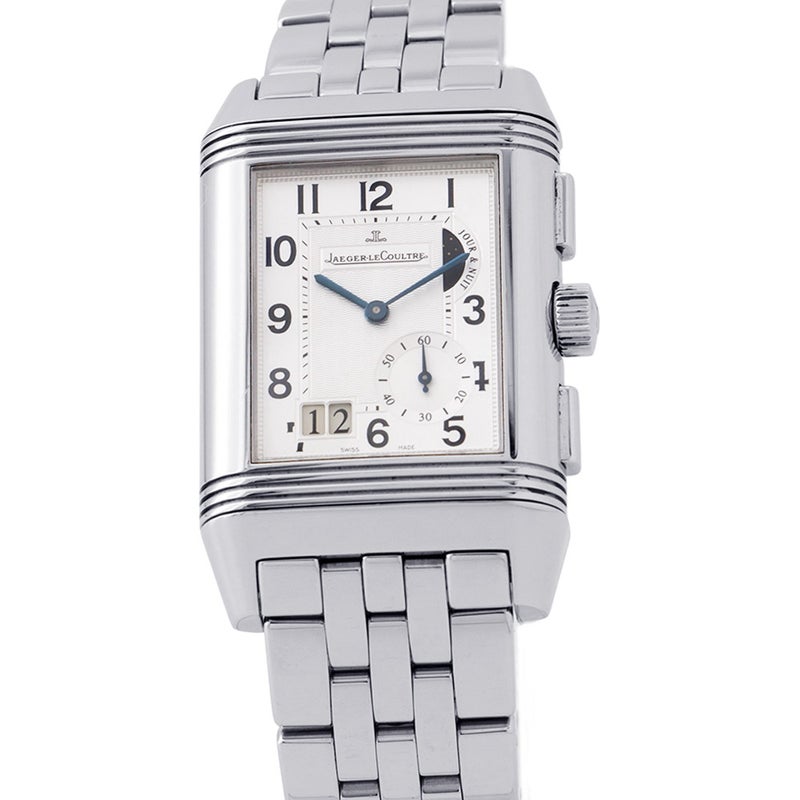 ジャガールクルト レベルソ グランド GMT Q3028120 JAEGER-LECOULTRE 腕時計 シルバー/黒文字盤