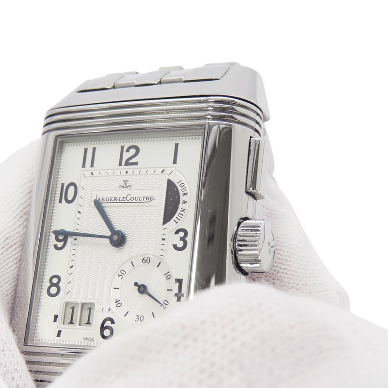 ジャガールクルト レベルソ グランド GMT Q3028120 JAEGER-LECOULTRE 腕時計 シルバー/黒文字盤