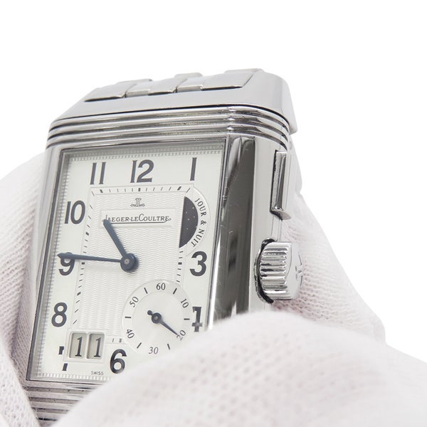 ジャガールクルト レベルソ グランド GMT Q3028120 JAEGER-LECOULTRE 腕時計 シルバー/黒文字盤