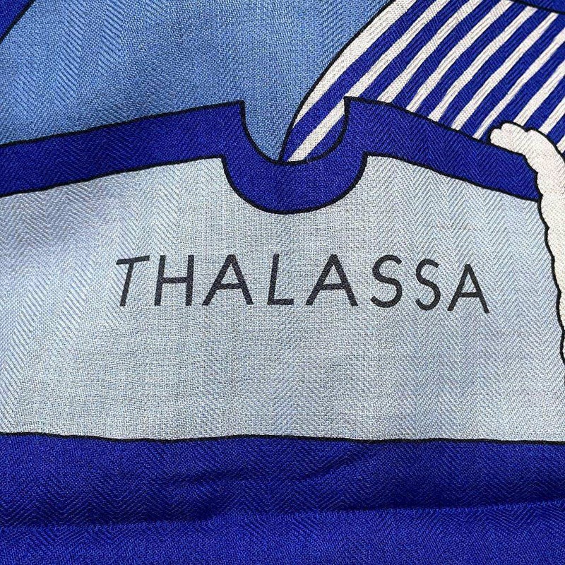 エルメス ストール カレ140 カレジェアン タラサ THALASSA HERMES シルク カシミヤ 2025年春夏