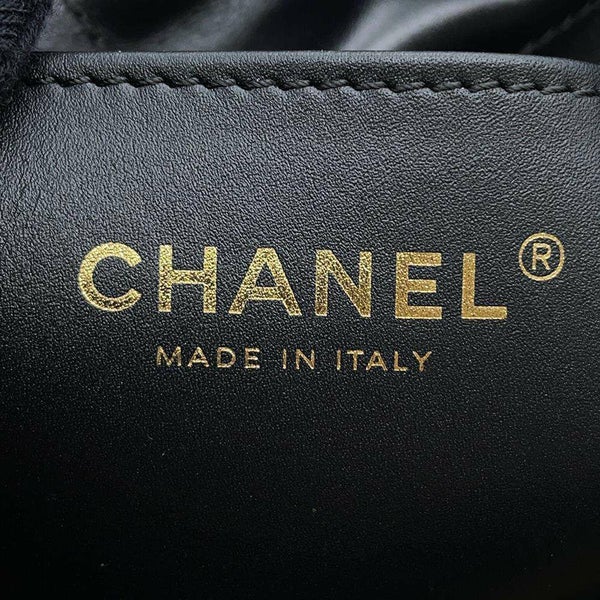 シャネル ハンドバッグ CHANEL 22 ミニ ココマーク シャイニーカーフレザー AS3980 CHANEL 2wayショルダーバッグ 黒