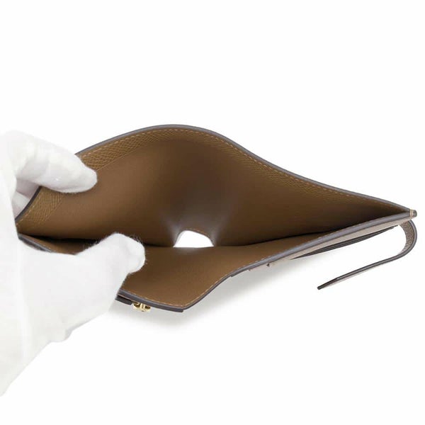 エルメス 二つ折り財布 ベアンコンパクト アルザン/ゴールド金具 エプソン W刻印 HERMES 財布