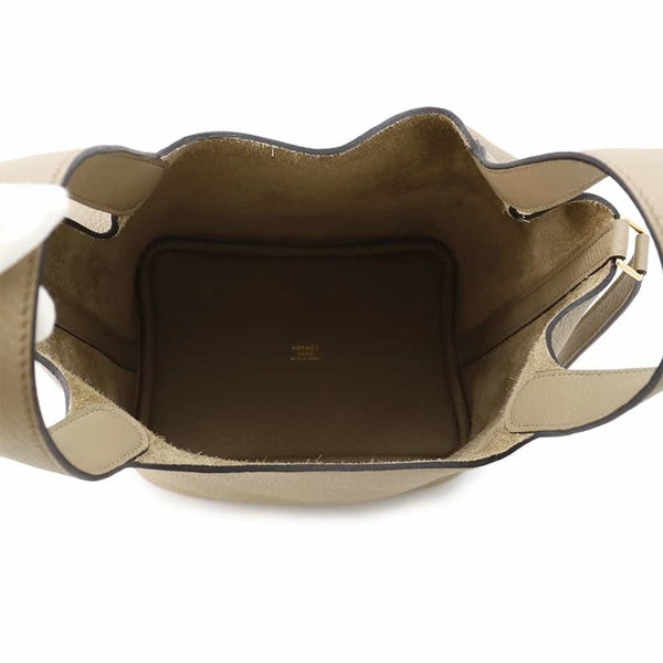 エルメス ハンドバッグ ピコタンロックPM ベージュマルファ/ゴールド金具 トリヨンクレマンス W刻印