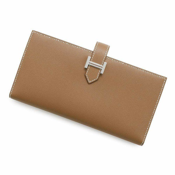 エルメス 長財布 ベアンスフレ ゴールド/シルバー金具 ヴォーマダム W刻印 HERMES 財布