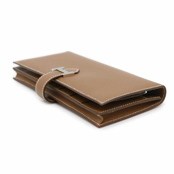 エルメス 長財布 ベアンスフレ ゴールド/シルバー金具 ヴォーマダム W刻印 HERMES 財布