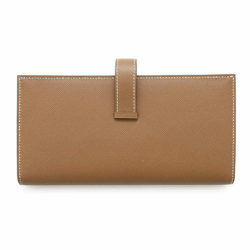 エルメス 長財布 ベアンスフレ ゴールド/シルバー金具 ヴォーマダム W刻印 HERMES 財布