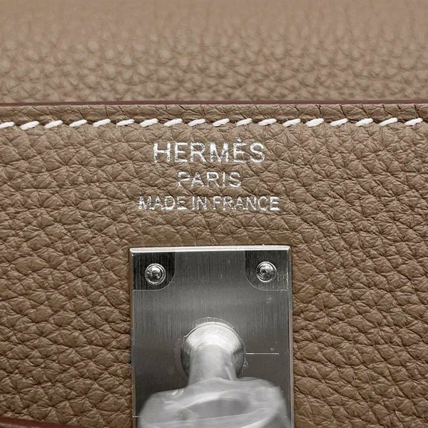 エルメス ハンドバッグ ケリー25内縫い エトゥープ/マットシルバー金具 トゴ K刻印 2wayショルダー