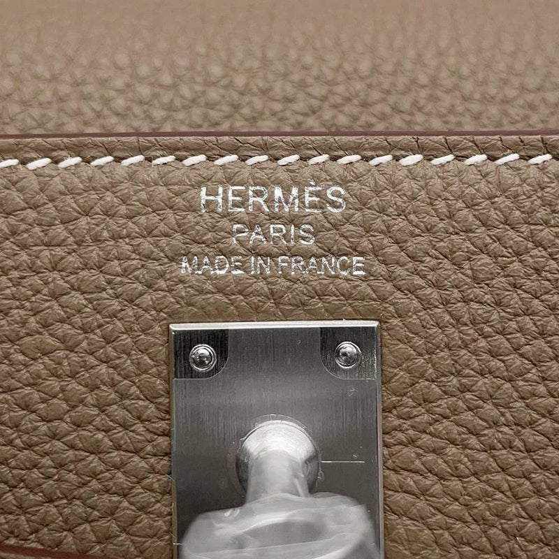 エルメス ハンドバッグ ケリー25内縫い エトゥープ/マットシルバー金具 トゴ K刻印 2wayショルダー