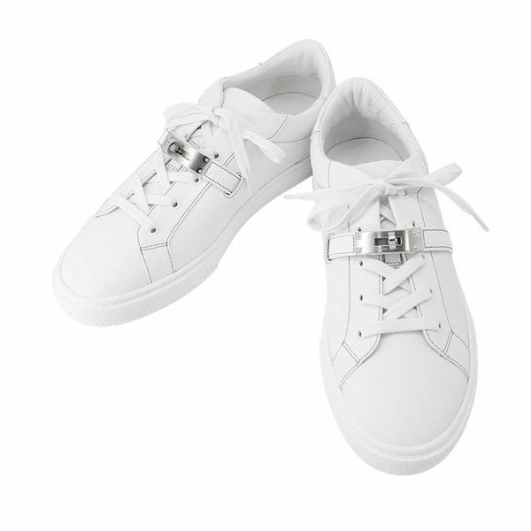 エルメス スニーカー デイ ケリーバックル メンズサイズ44 HERMES 靴 白