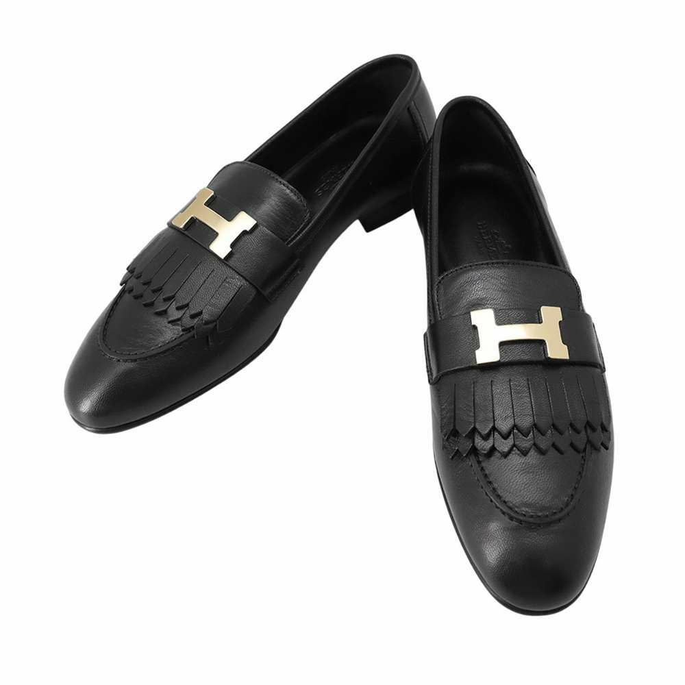 エルメス モカシン ロワイヤル レザー レディースサイズ37 HERMES 靴