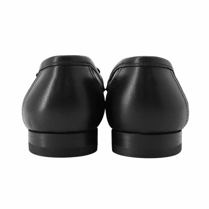 エルメス モカシン ロワイヤル レザー レディースサイズ37 HERMES 靴 黒