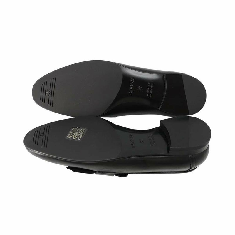 エルメス モカシン ロワイヤル レザー レディースサイズ37 HERMES 靴 黒