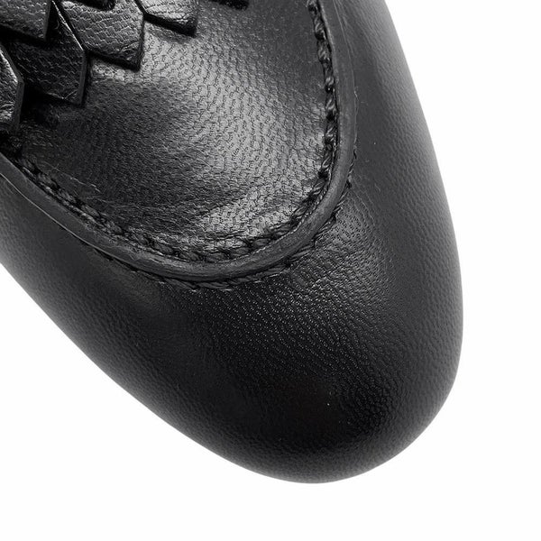 エルメス モカシン ロワイヤル レザー レディースサイズ37 HERMES 靴 黒