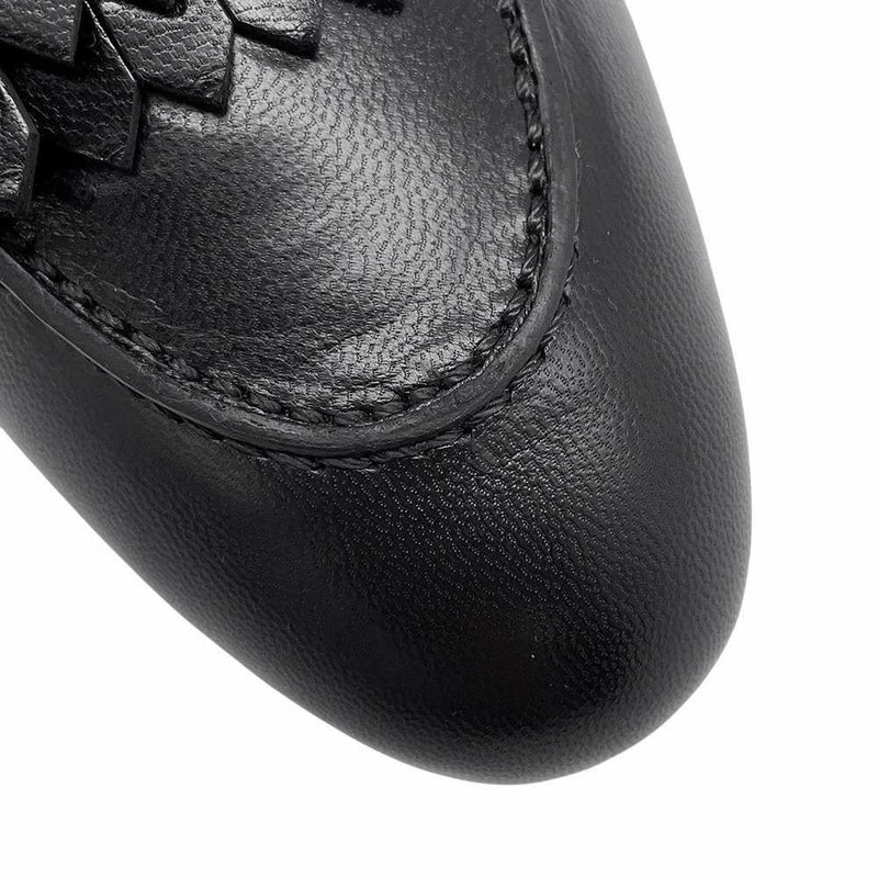 エルメス モカシン ロワイヤル レザー レディースサイズ37 HERMES 靴 黒