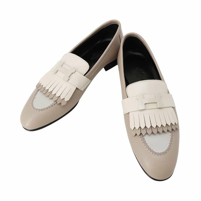 エルメス モカシン ロワイヤル レザー レディースサイズ37 1/2 HERMES 靴