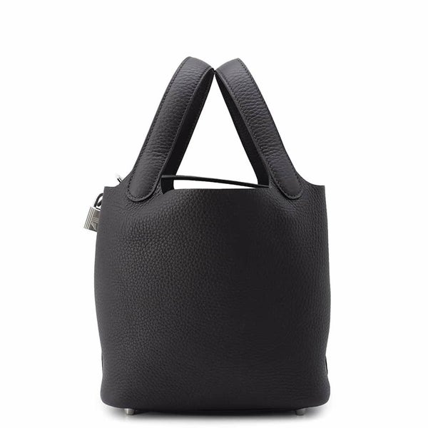 エルメス ハンドバッグ ピコタンロックPM プルノワール/シルバー金具 トリヨンクレマンス W刻印