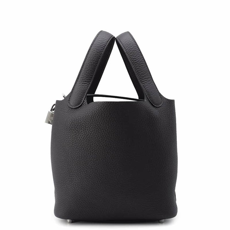 エルメス ハンドバッグ ピコタンロックPM プルノワール/シルバー金具 トリヨンクレマンス W刻印