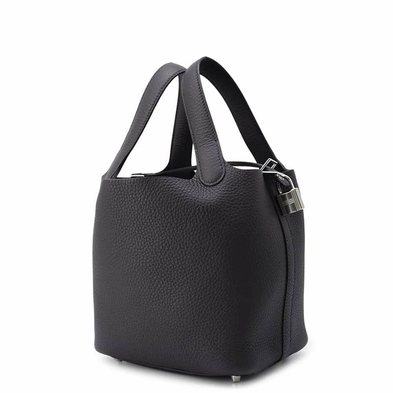 エルメス ハンドバッグ ピコタンロックPM プルノワール/シルバー金具 トリヨンクレマンス W刻印