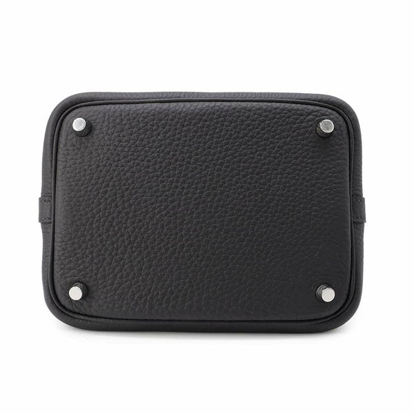 エルメス ハンドバッグ ピコタンロックPM プルノワール/シルバー金具 トリヨンクレマンス W刻印