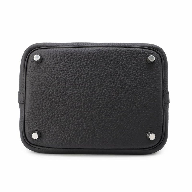 エルメス ハンドバッグ ピコタンロックPM プルノワール/シルバー金具 トリヨンクレマンス W刻印