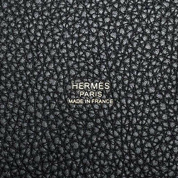 エルメス ハンドバッグ ピコタンロックMM ブラック/ゴールド金具 トリヨンクレマンス W刻印 黒