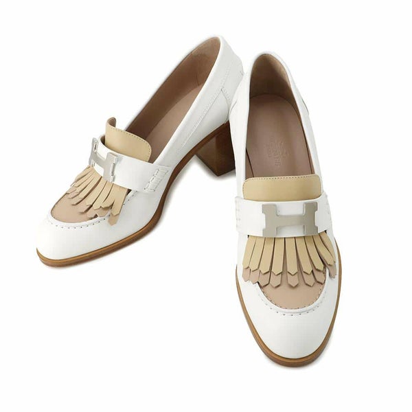 エルメス パンプス エリゼ 70 レザー レディースサイズ36 HERMES 靴 白