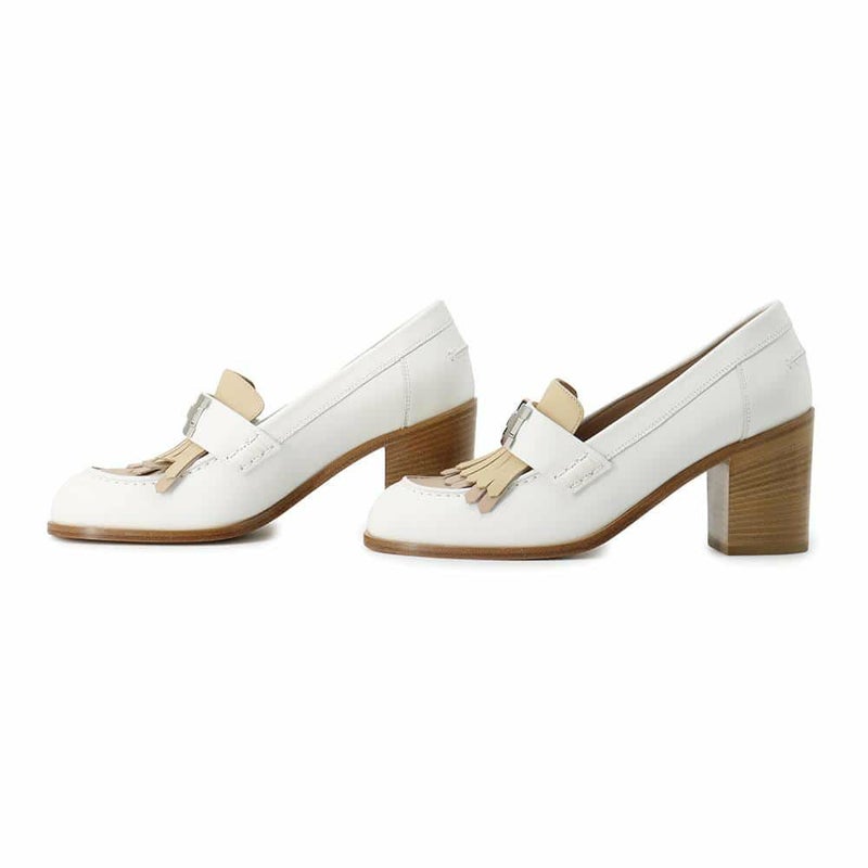 エルメス パンプス エリゼ 70 レザー レディースサイズ36 HERMES 靴 白