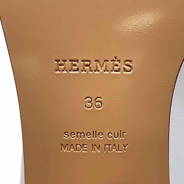 エルメス パンプス エリゼ 70 レザー レディースサイズ36 HERMES 靴 白