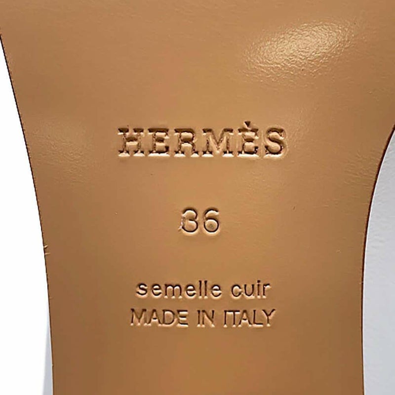 エルメス パンプス エリゼ 70 レザー レディースサイズ36 HERMES 靴 白