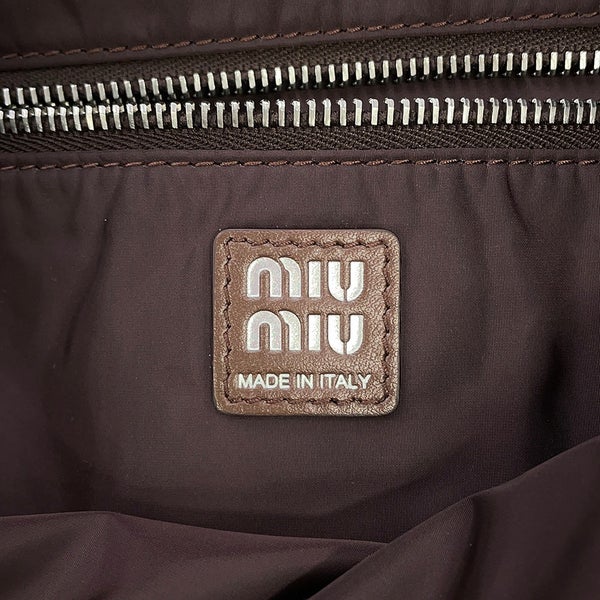 ミュウミュウ トートバッグ アイビー クロシェバッグ コットン 5BG311 Miu Miu