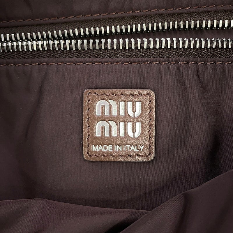 ミュウミュウ トートバッグ アイビー クロシェバッグ コットン 5BG311 Miu Miu