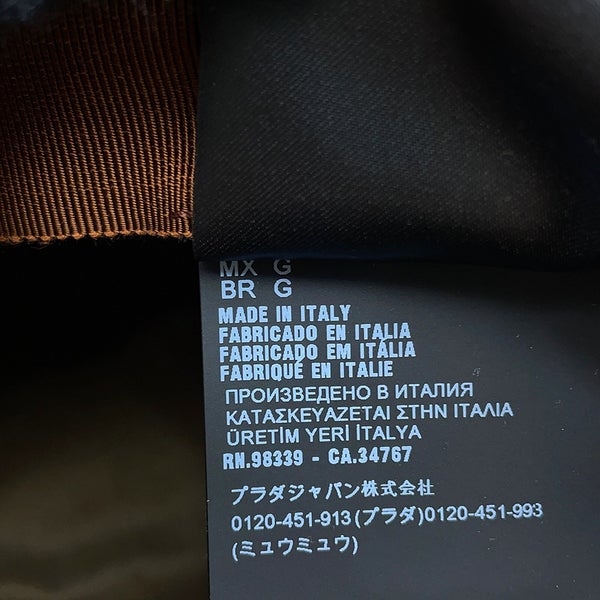 ミュウミュウ キャップ ロゴ コーデュロイ 5HC179 サイズL Miu Miu CAP