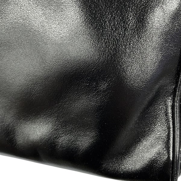 ミュウミュウ ハンドバッグ ボーリング ロゴ レザー 5BB182 Miu Miu 黒