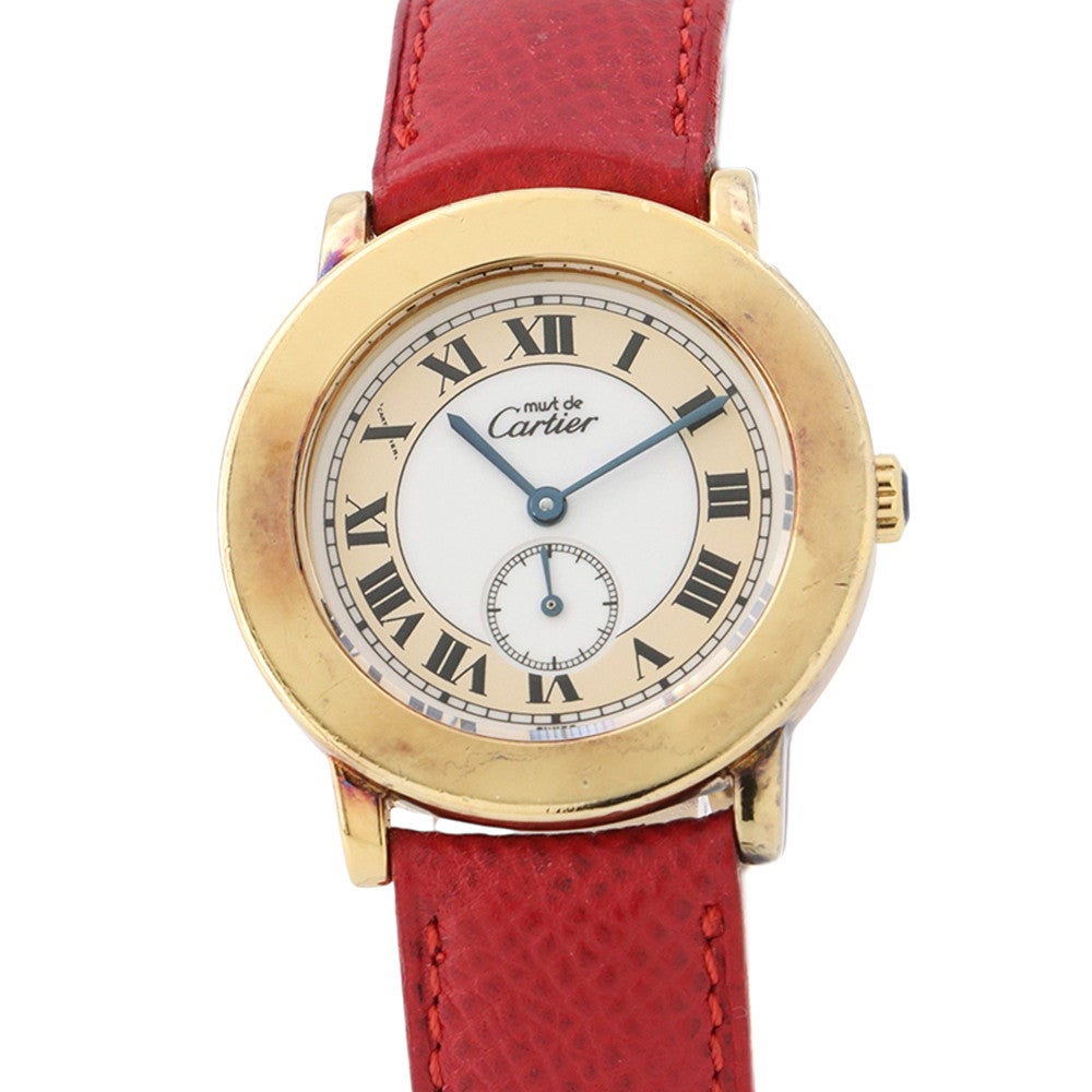 カルティエ マストドゥカルティエ ロンド W1006922 Cartier 腕時計 白文字盤 カルティエ マストドゥカルティエ ロンド W1006922 Cartier 腕時計 白