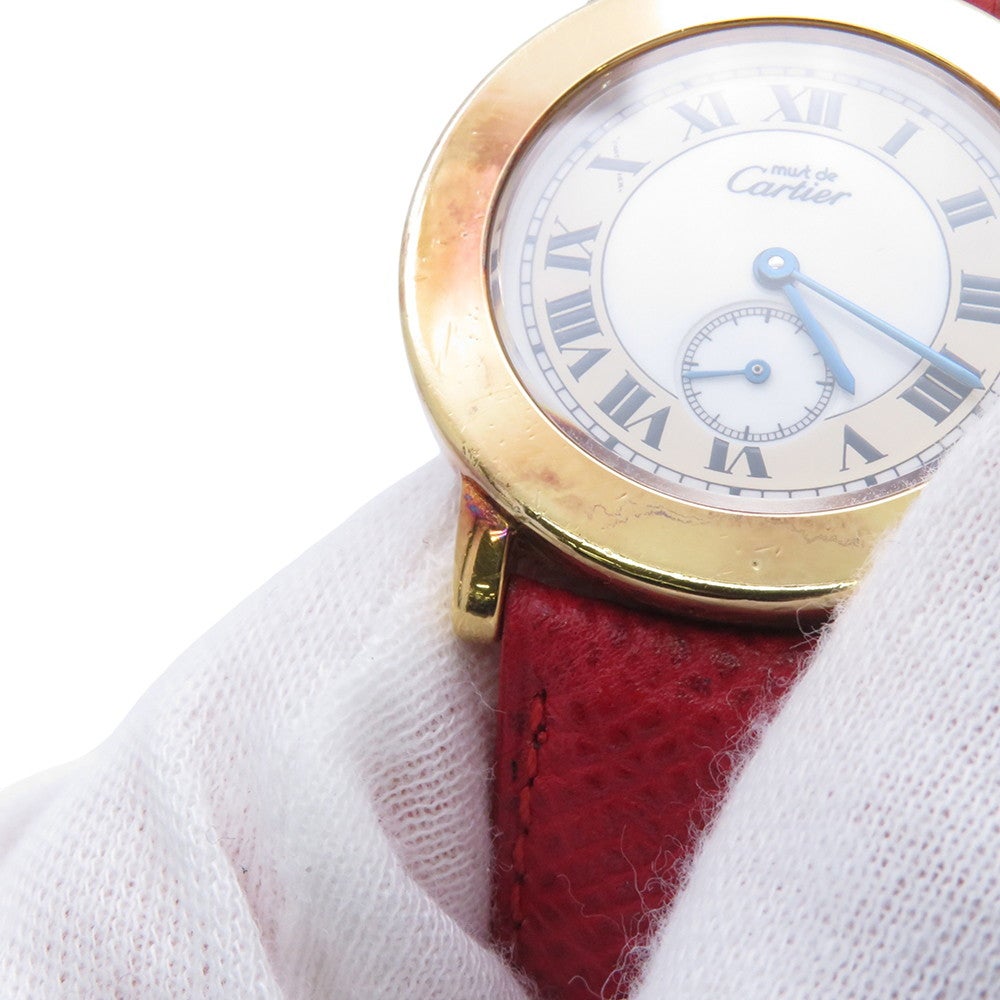 カルティエ マストドゥカルティエ ロンド W1006922 Cartier 腕時計 白