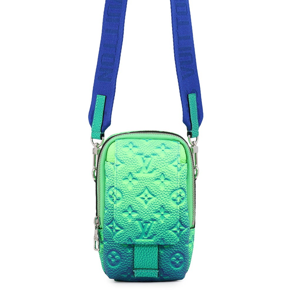 ルイヴィトン ショルダーバッグ ダブル・フォンポーチ イリュージョン トリヨンレザー M81223 LOUIS VUITTON バッグ メンズ ルイヴィトン ショルダーバッグ ダブル・フォンポーチ イリュージョン
