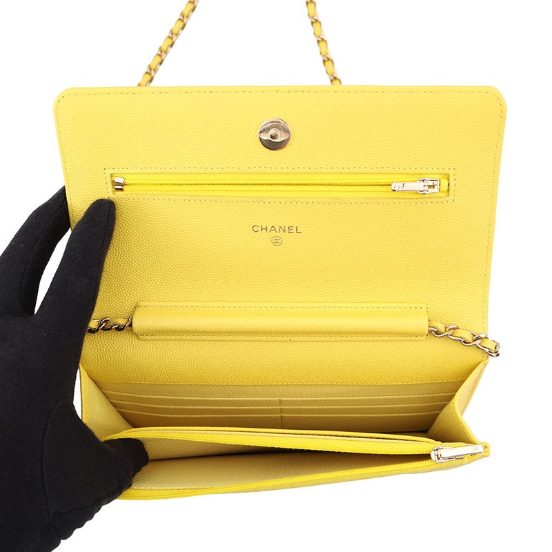 シャネル チェーンウォレット クラシック マトラッセ ココマーク キャビアスキン AP0250 CHANEL 財布