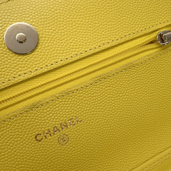 シャネル チェーンウォレット クラシック マトラッセ ココマーク キャビアスキン AP0250 CHANEL 財布