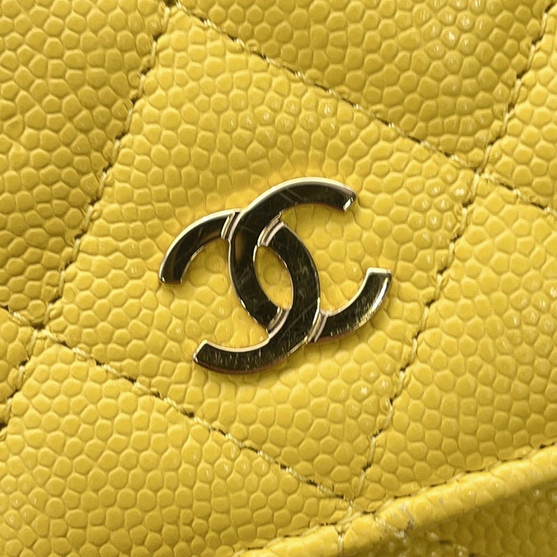 シャネル チェーンウォレット クラシック マトラッセ ココマーク キャビアスキン AP0250 CHANEL 財布